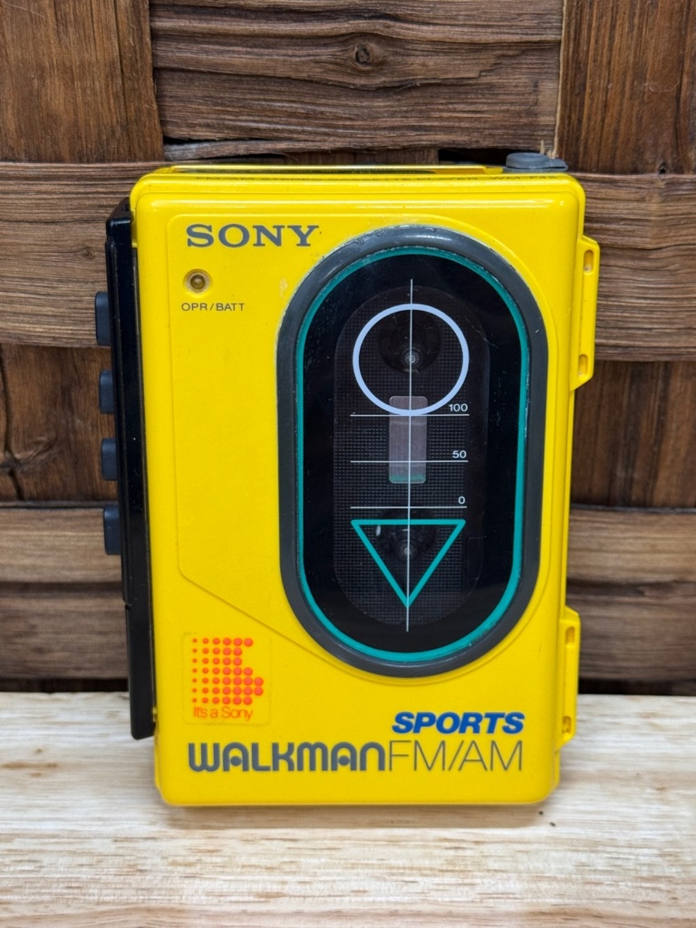 Sony WM-F45 Yellow Walkman Sports FM/AM Portable Cassette Player